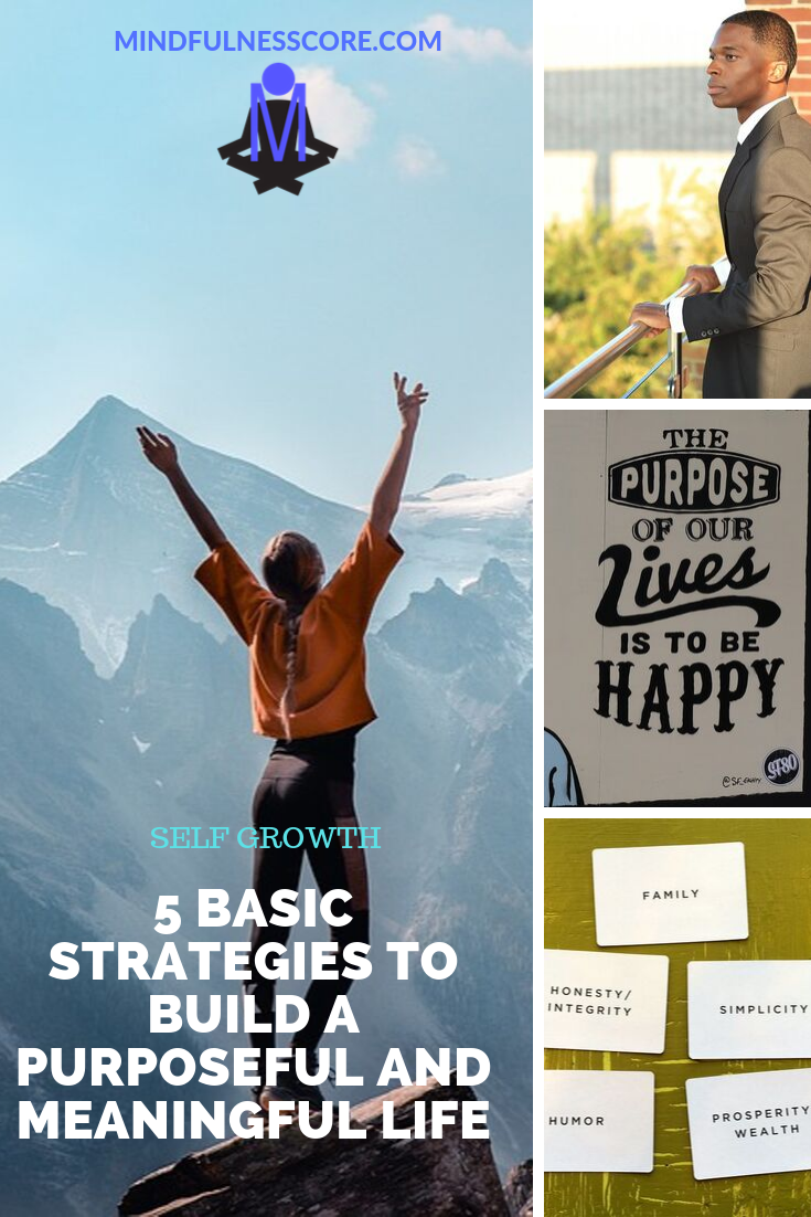 5 Basic Strategies to Build a Purposeful and Meaningful Life