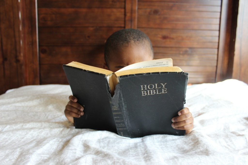 Holy Bible and mindfulness